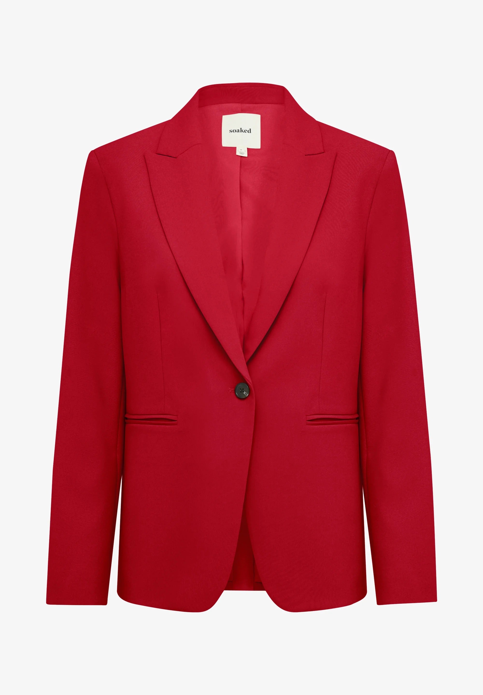 SOAKED in Luxury SLCORINNE rövid blézer – Salsa Red