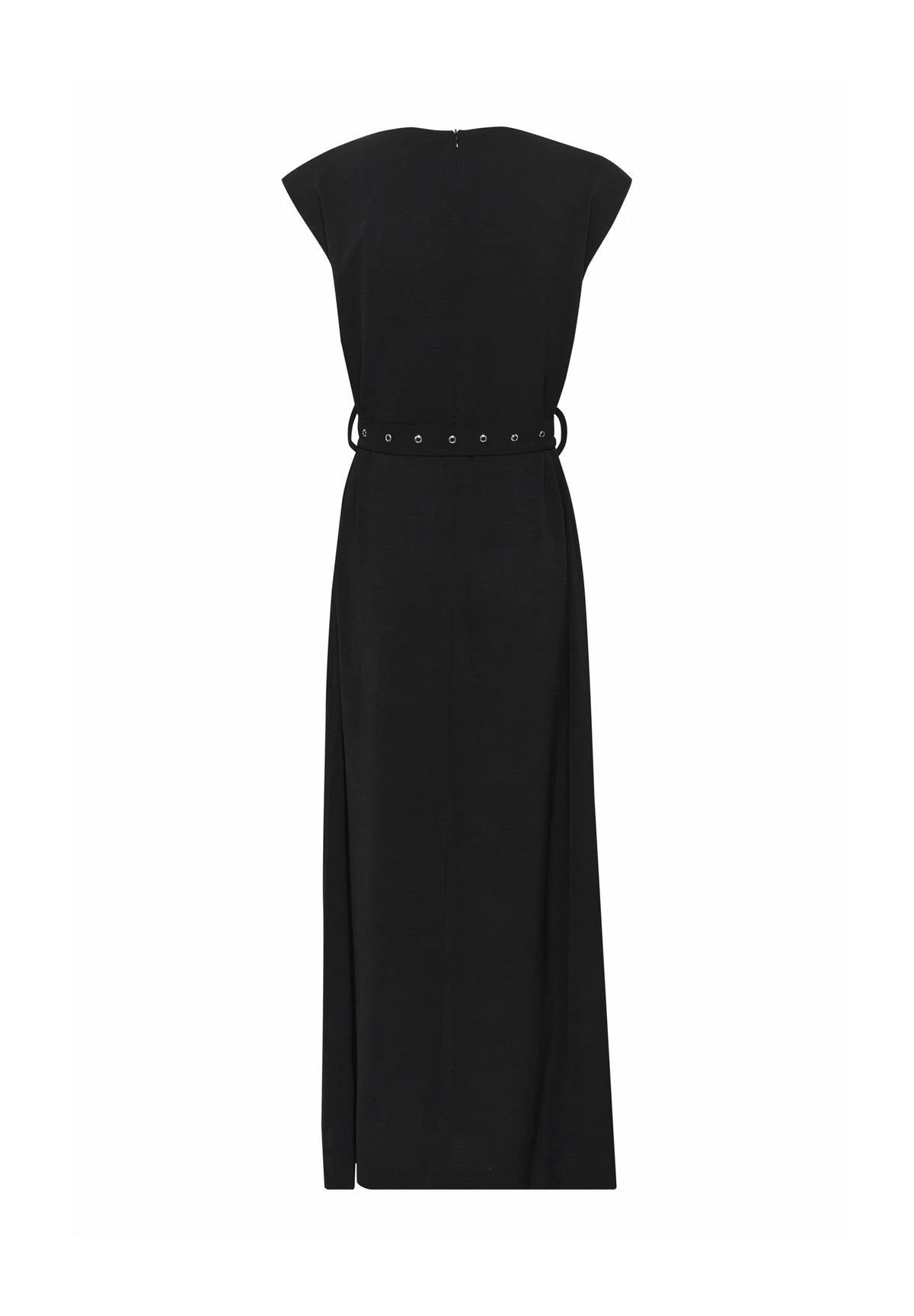 Kaffe KAtessa Belted Maxi Dress – Black