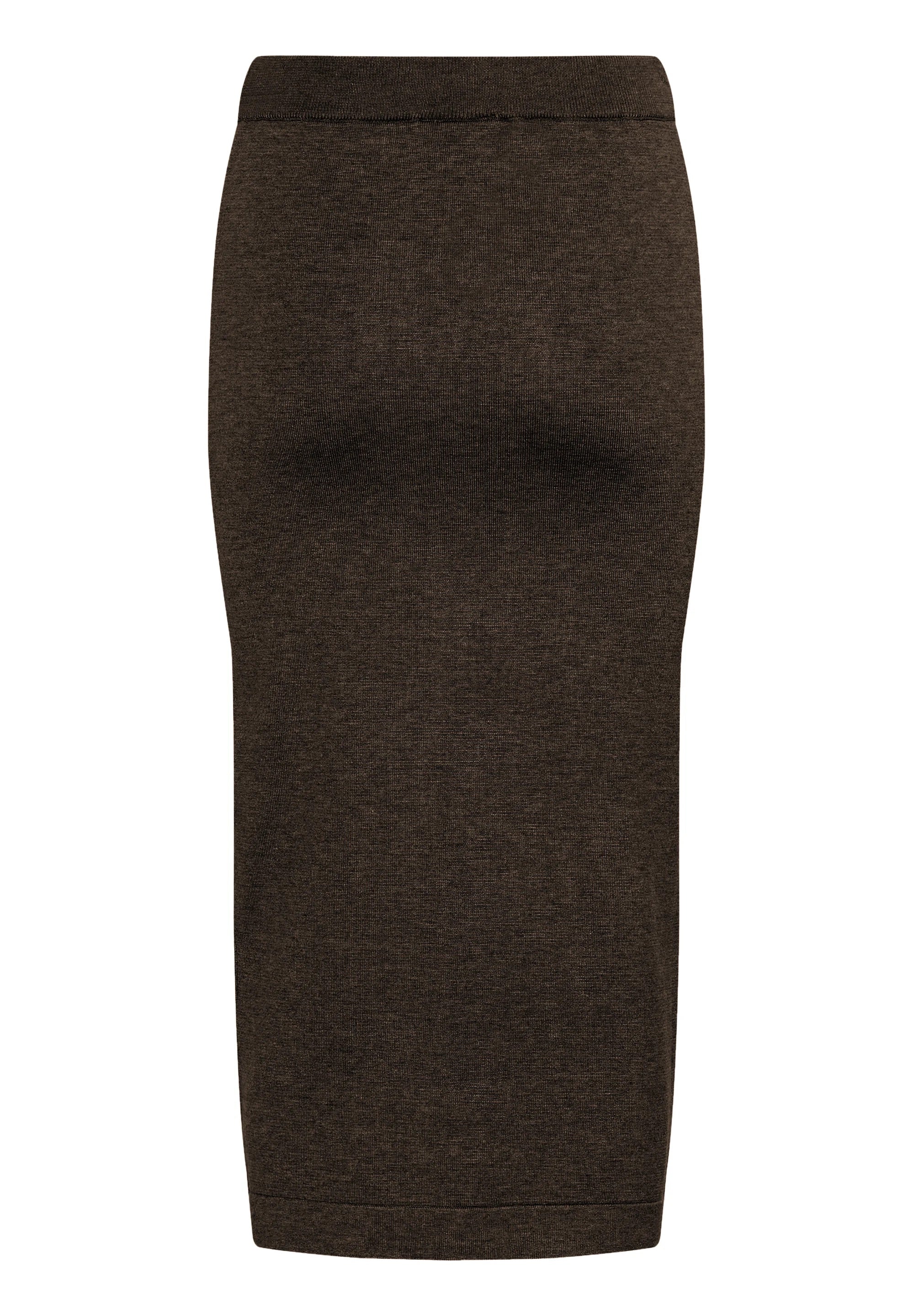 Saint Tropez MilaSZ Pencil Skirt – Dark Oak Melange