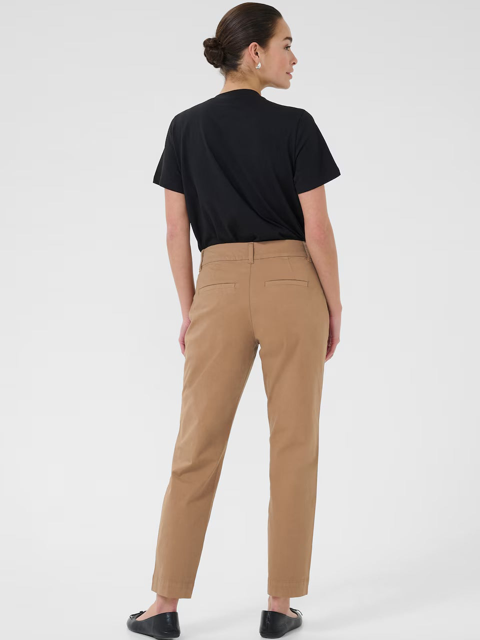 Kaffe KAmette High-Waisted Chinos – Camel