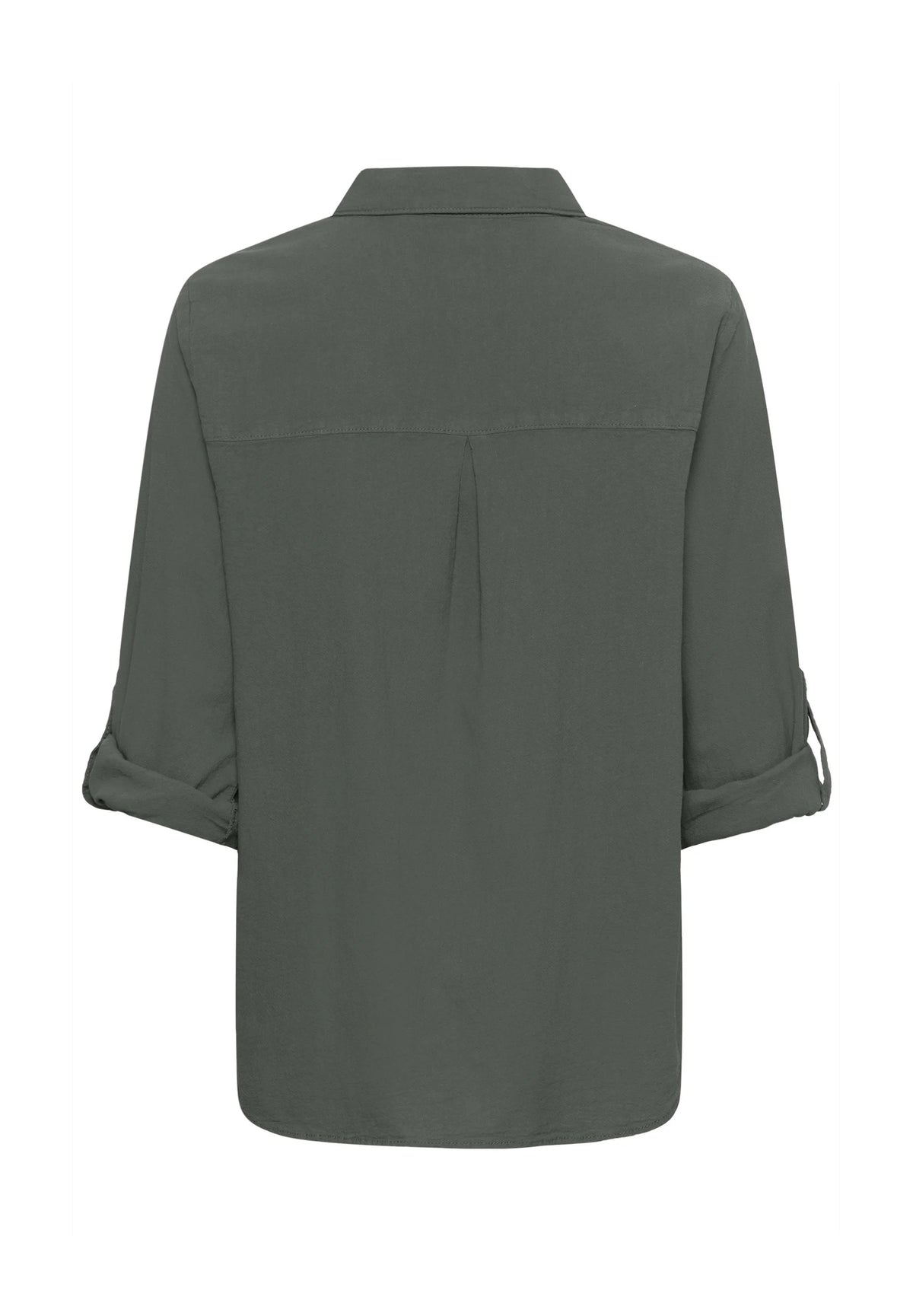 Kaffe KAnaya Button-Through Blouse – Balsam Green