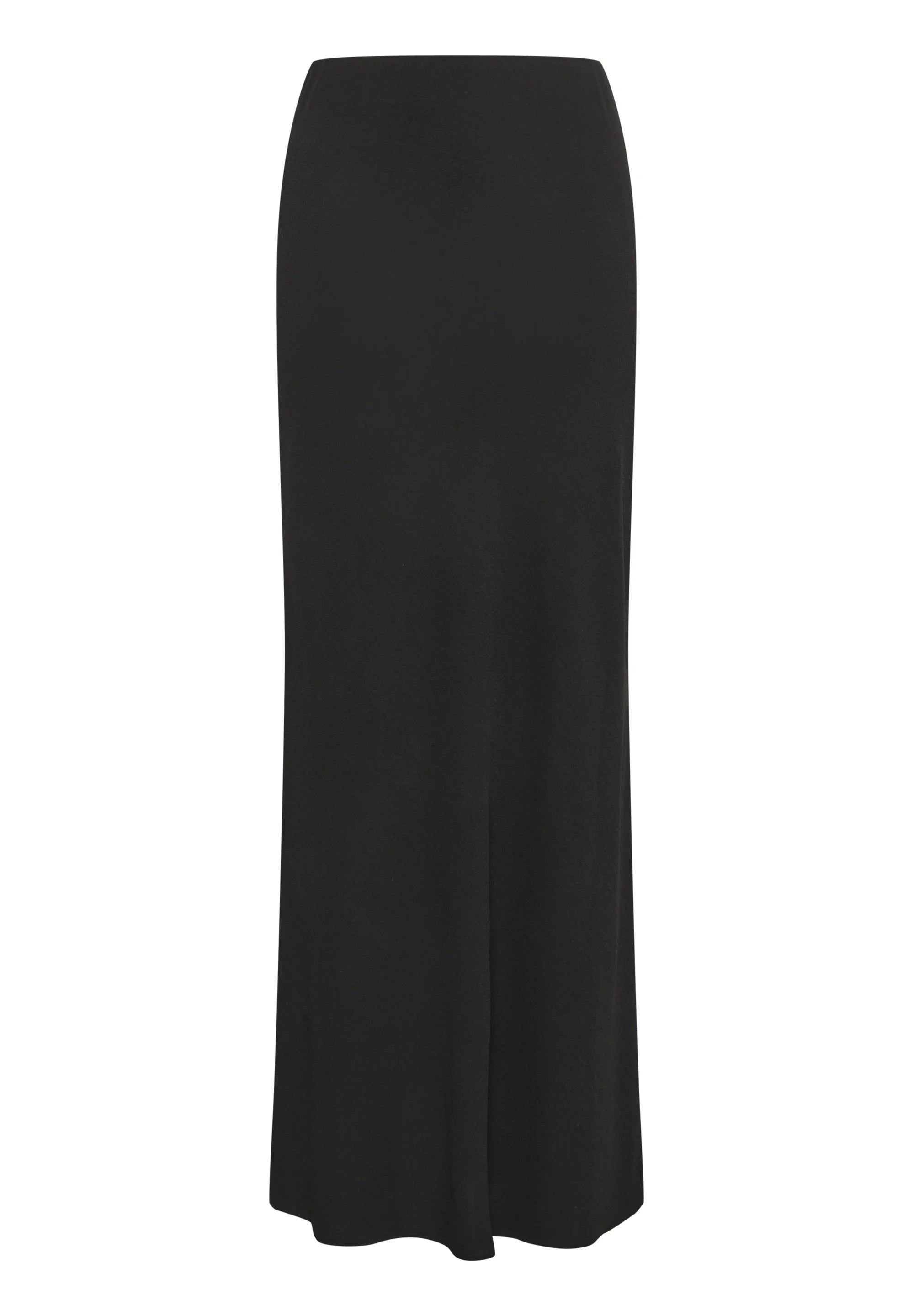 Kaffe Kasilja Side-Slit Maxi Skirt – Black