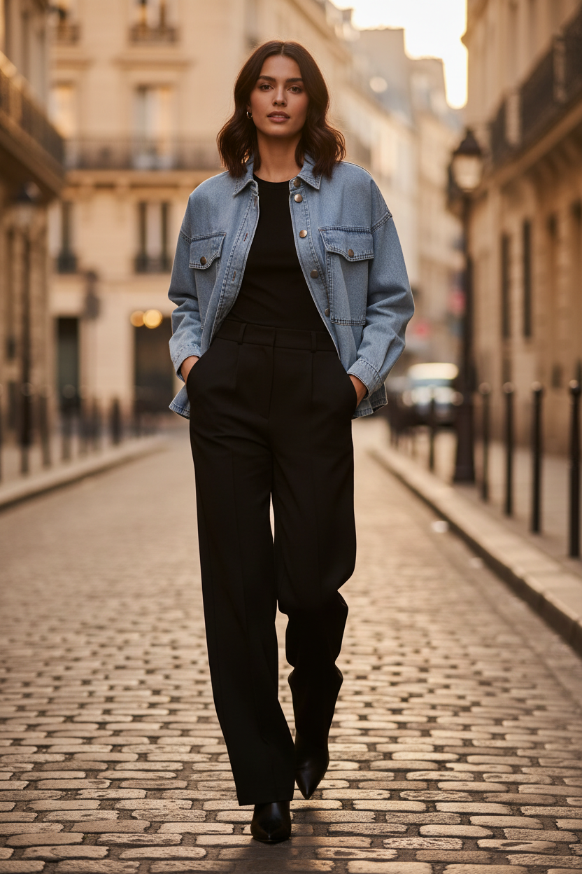 Cindy CC Denim Shirt – Párizs