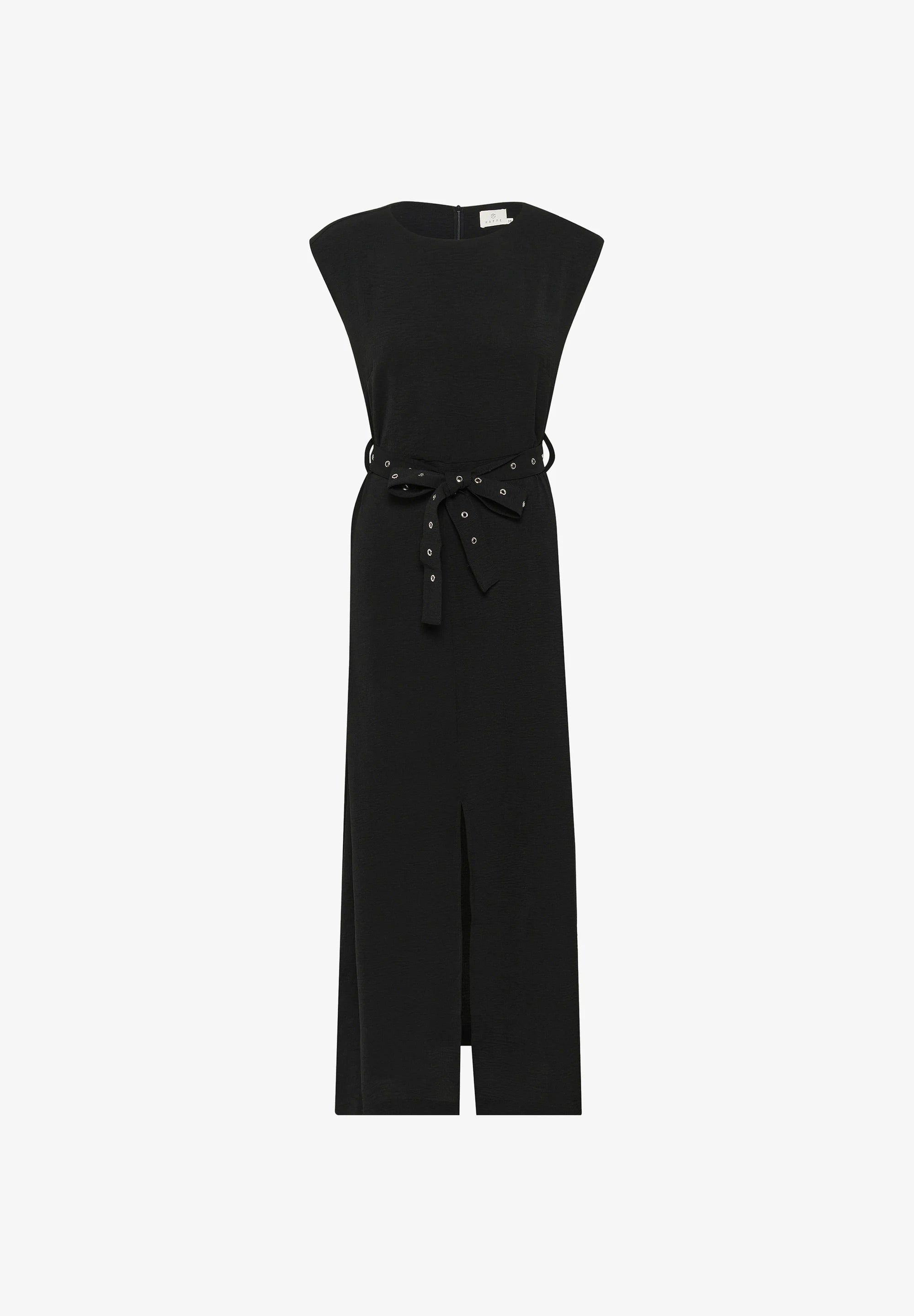 Kaffe KAtessa Belted Maxi Dress – Black
