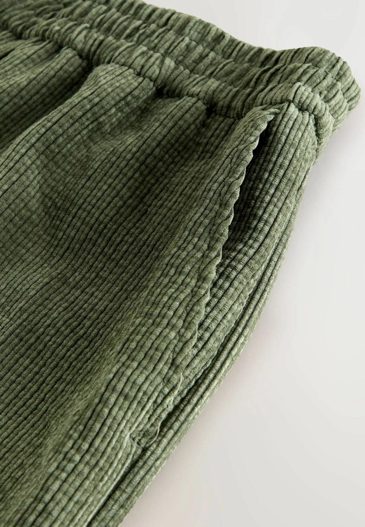 Sorbet Wide Soft bő szárú kordbársony nadrág – olívazöld