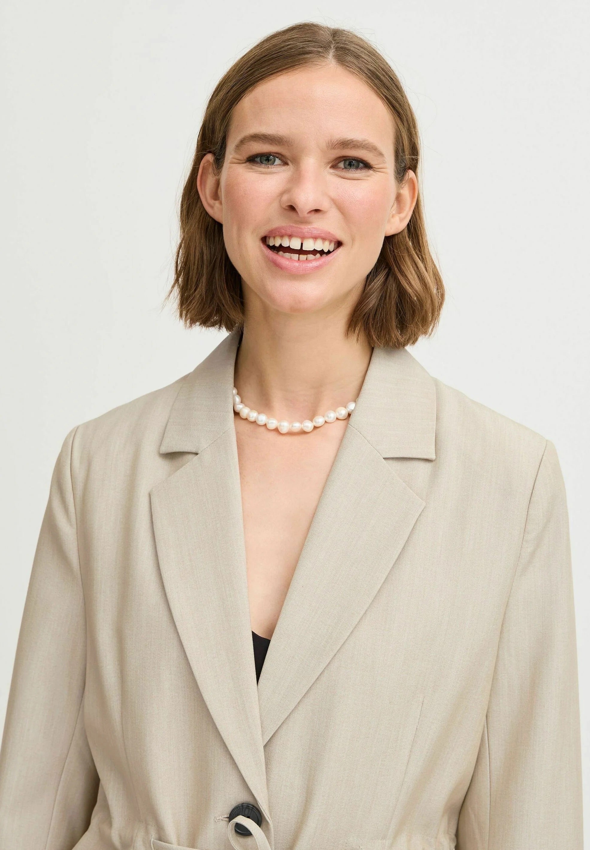b.young BYDANTA STRING blézer – Humus