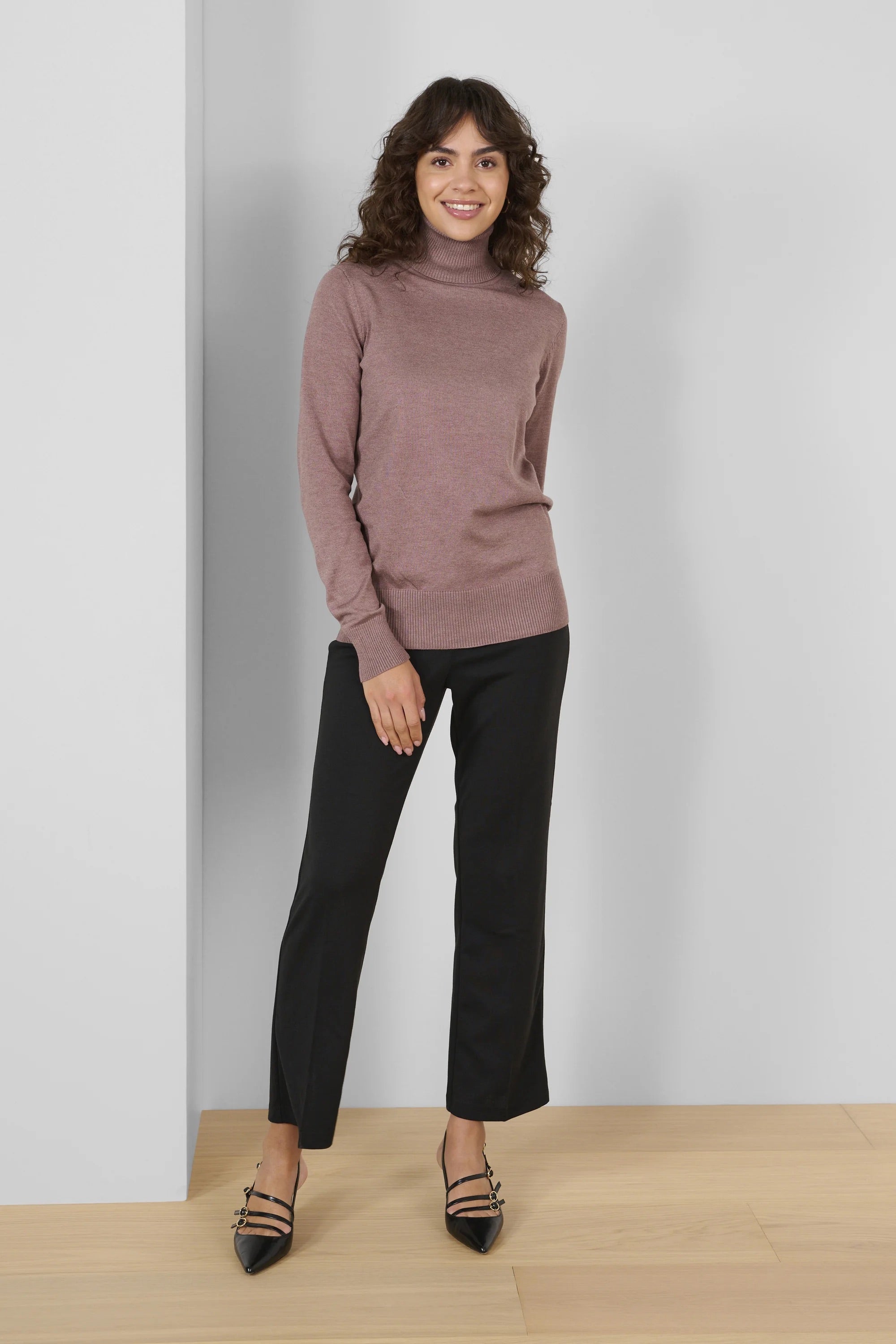 Saint Tropez MilaSZ Roll-Neck Jumper – Antler Melange