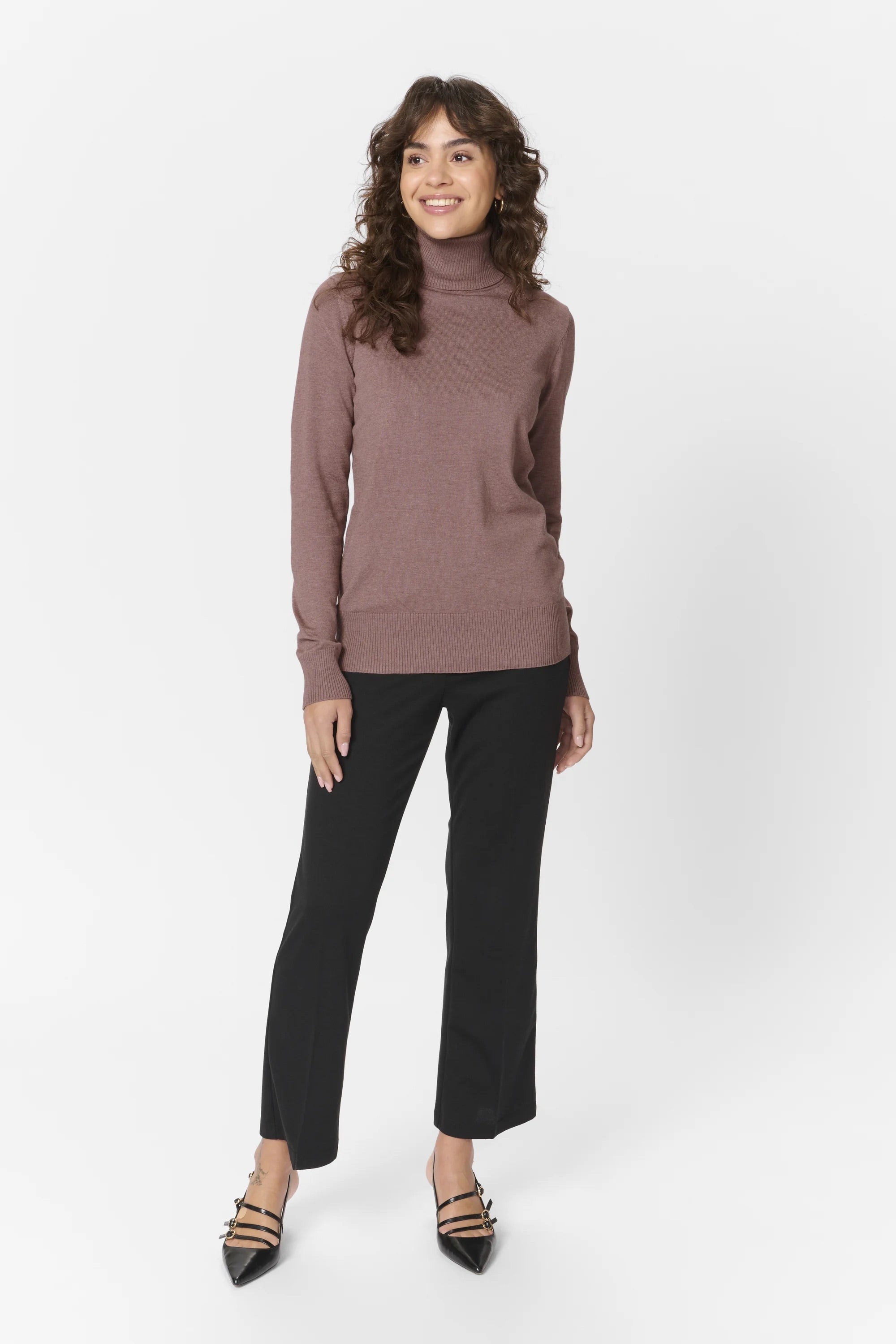 Saint Tropez MilaSZ Roll-Neck Jumper – Antler Melange