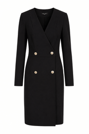 Marciano by Guess Double-Breasted Blazer Dress – Black, women's fashion, designer clothing, premium brands, stylish dress.