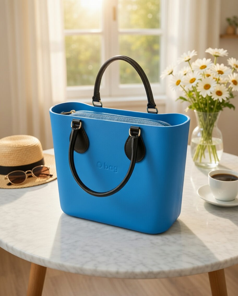 O bag Mini kézitáska – kék-fekete