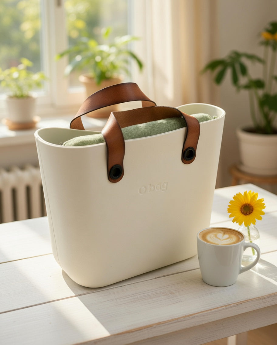 O bag Tote Bag – Off-White and Cognac