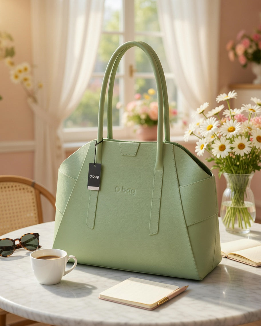 O bag Unique kézitáska – zsályazöld