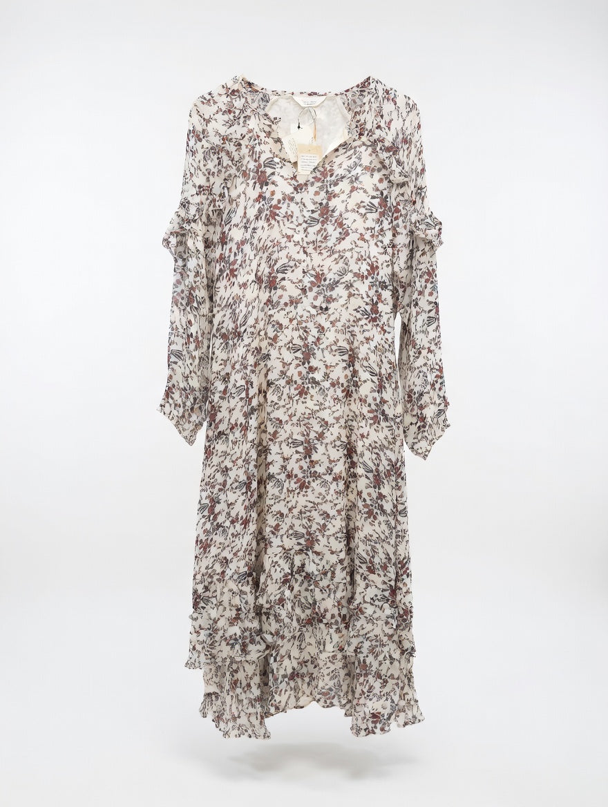 Part Two Sammi Floral Chiffon Midi Dress