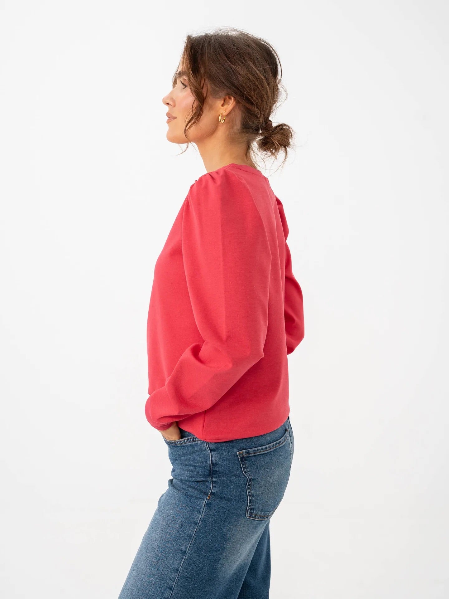 ICHI Exclusive Kate pulóver – korallrózsaszín