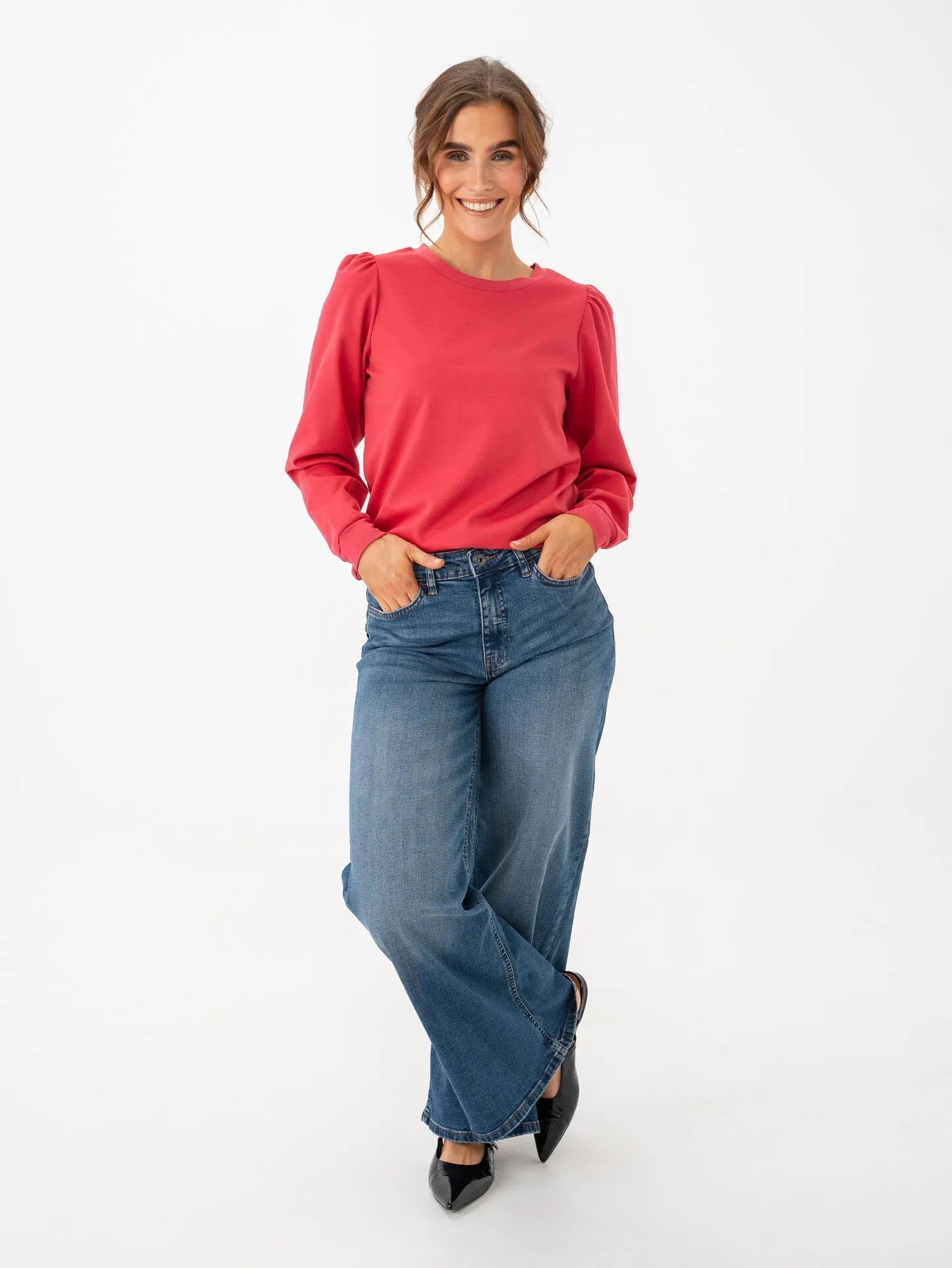 ICHI Exclusive Kate Jumper – Coral Pink
