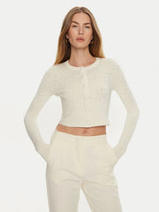 Marciano Guess Sweater JEN - Ekru Regular Fit, women's fashion, elegant cropped design, stylish neutral top.