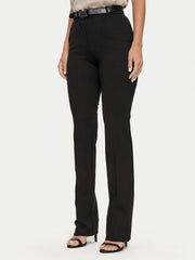 Marciano Guess Fabric Pants Black Regular Fit for women's fashion, elegant black fabric pants perfect for dressy occasions.