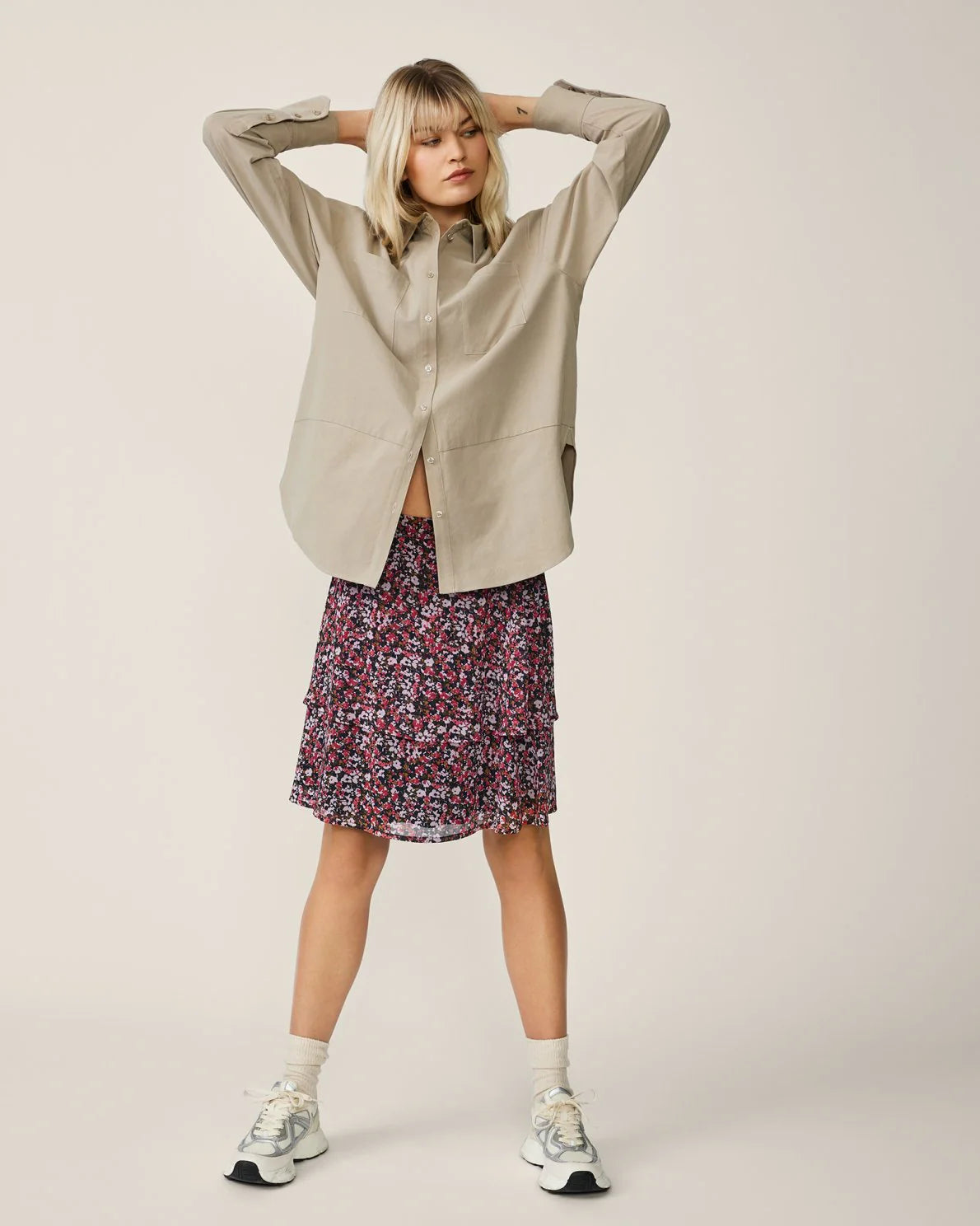 MSCH Varuna Kabrina Smock Skirt – All-Over Print