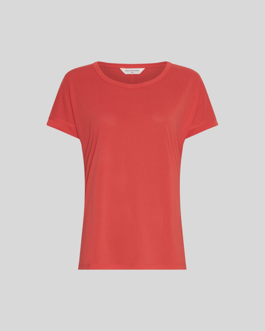 MSCH Fenya Modal T-Shirt – Flame Scarlet