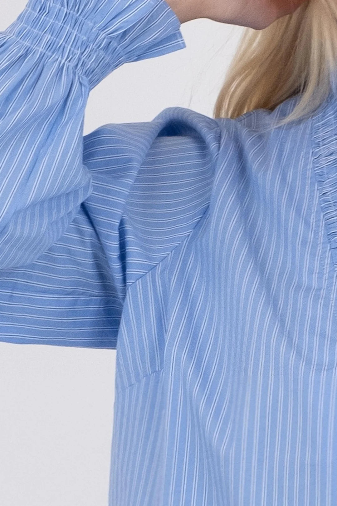 Neo Noir Brielle Stripe Shirt – Light Blue