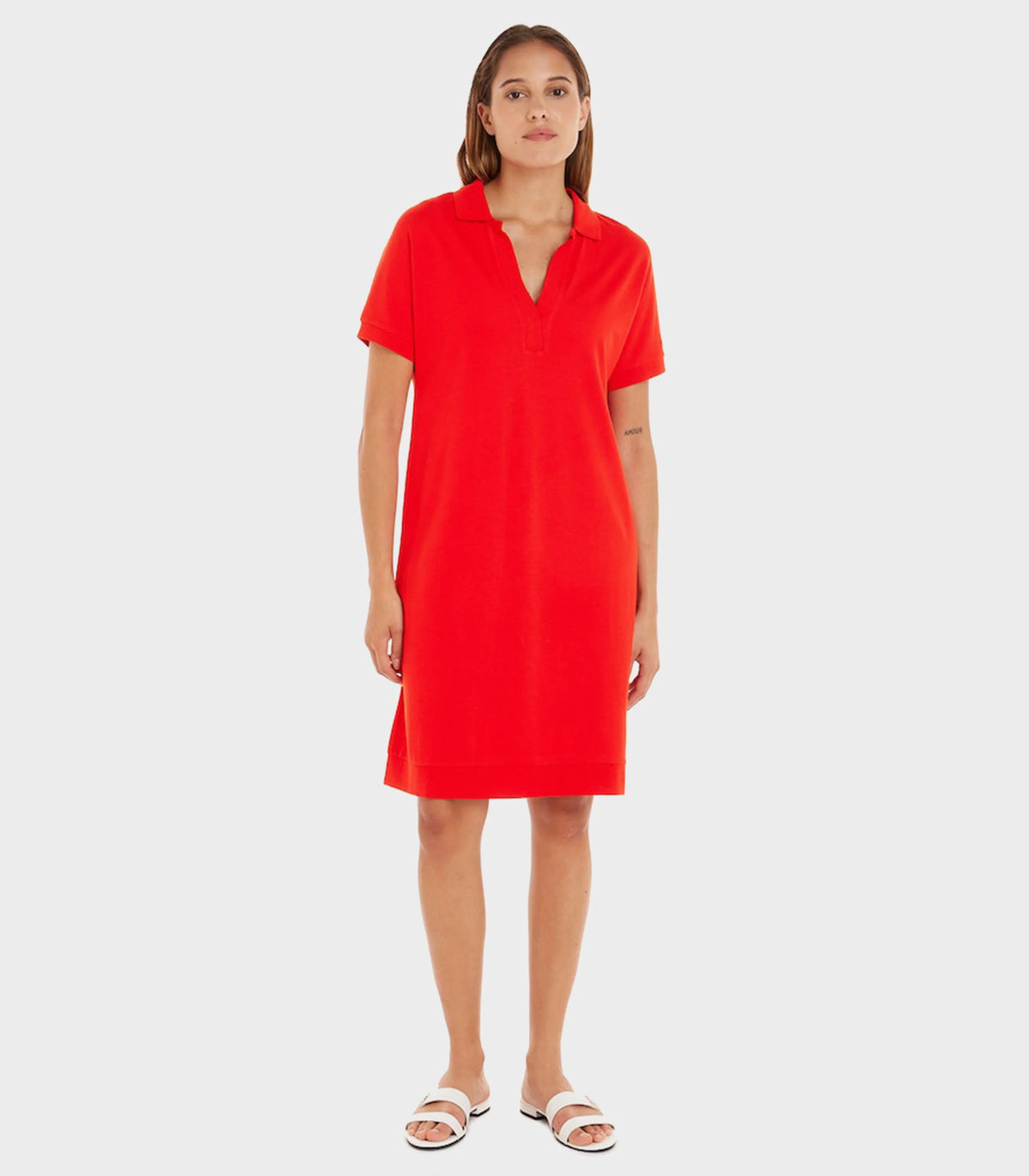 Tommy Hilfiger galléros ingruha – piros