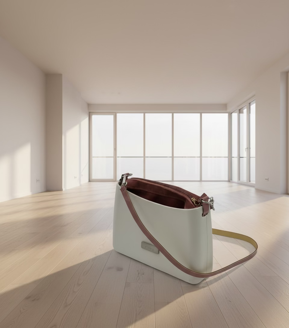 O bag Glam táska – fehér és Testa di Moro
