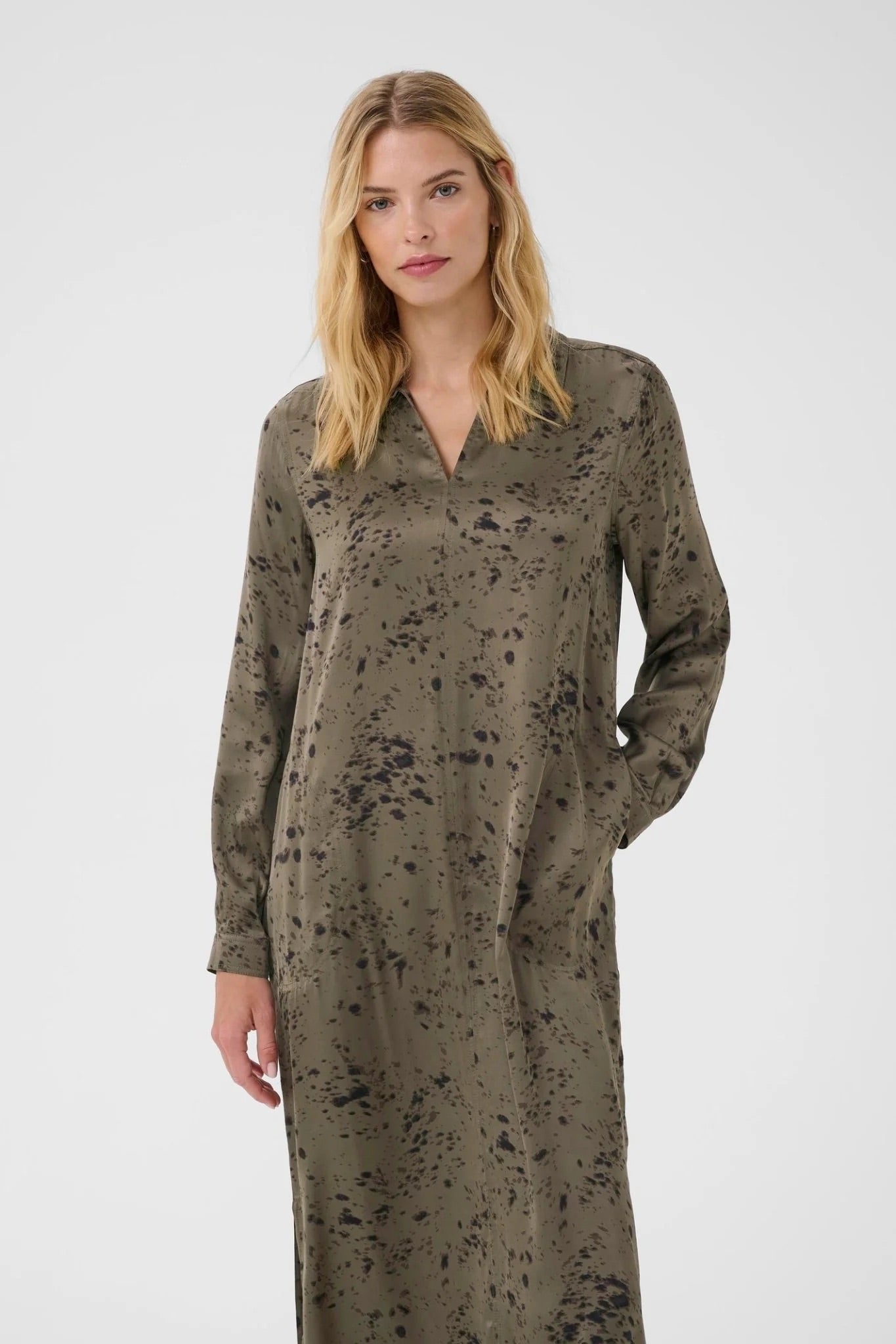 Part Two ShilohPW Dress – Tarmac Scattered Texture Print