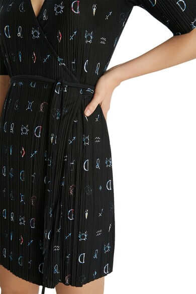 Desigual rakott miniruha – fekete