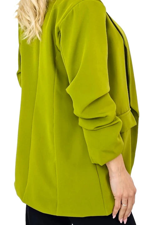 Sorbet Longline Blazer – Chartreuse Green