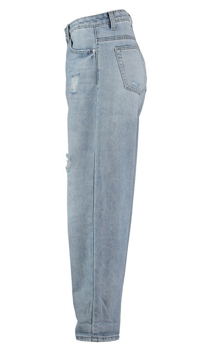 Hailys Lora High-Waisted Jeans – Light Blue