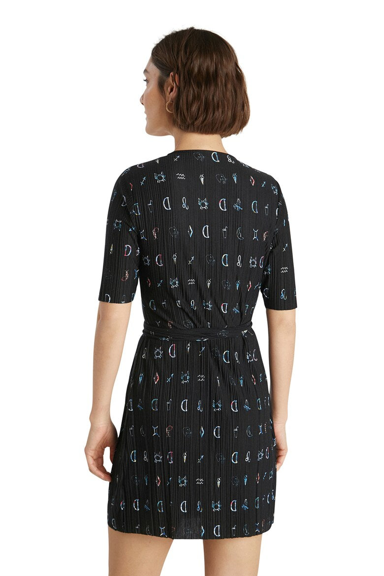 Desigual rakott miniruha – fekete