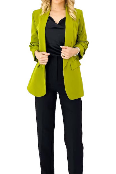Sorbet hosszított blézer – Chartreuse Green