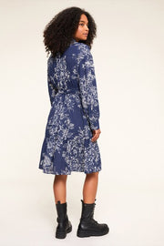 Motivi Floral Shirt Dress – Dark Blue