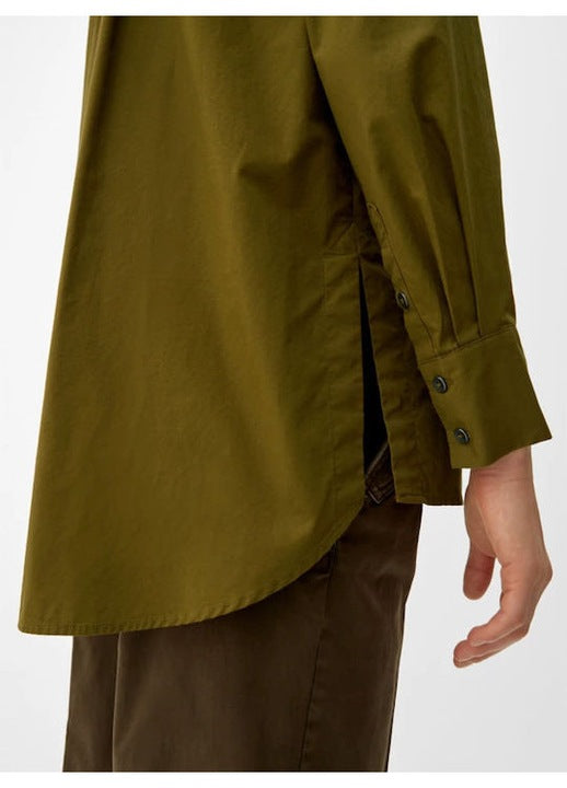 s.Oliver RED LABEL bő szabású, hosszú ujjú ing – khaki
