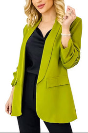 Sorbet Longline Blazer – Chartreuse Green