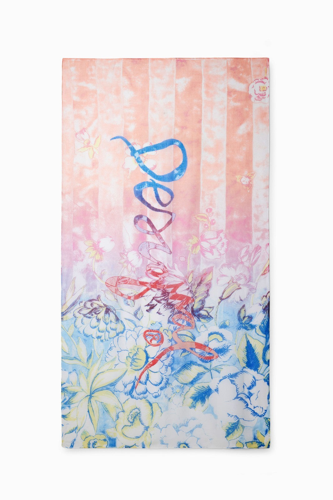 Desigual Exclusive Travel Design Two-Scarf Set