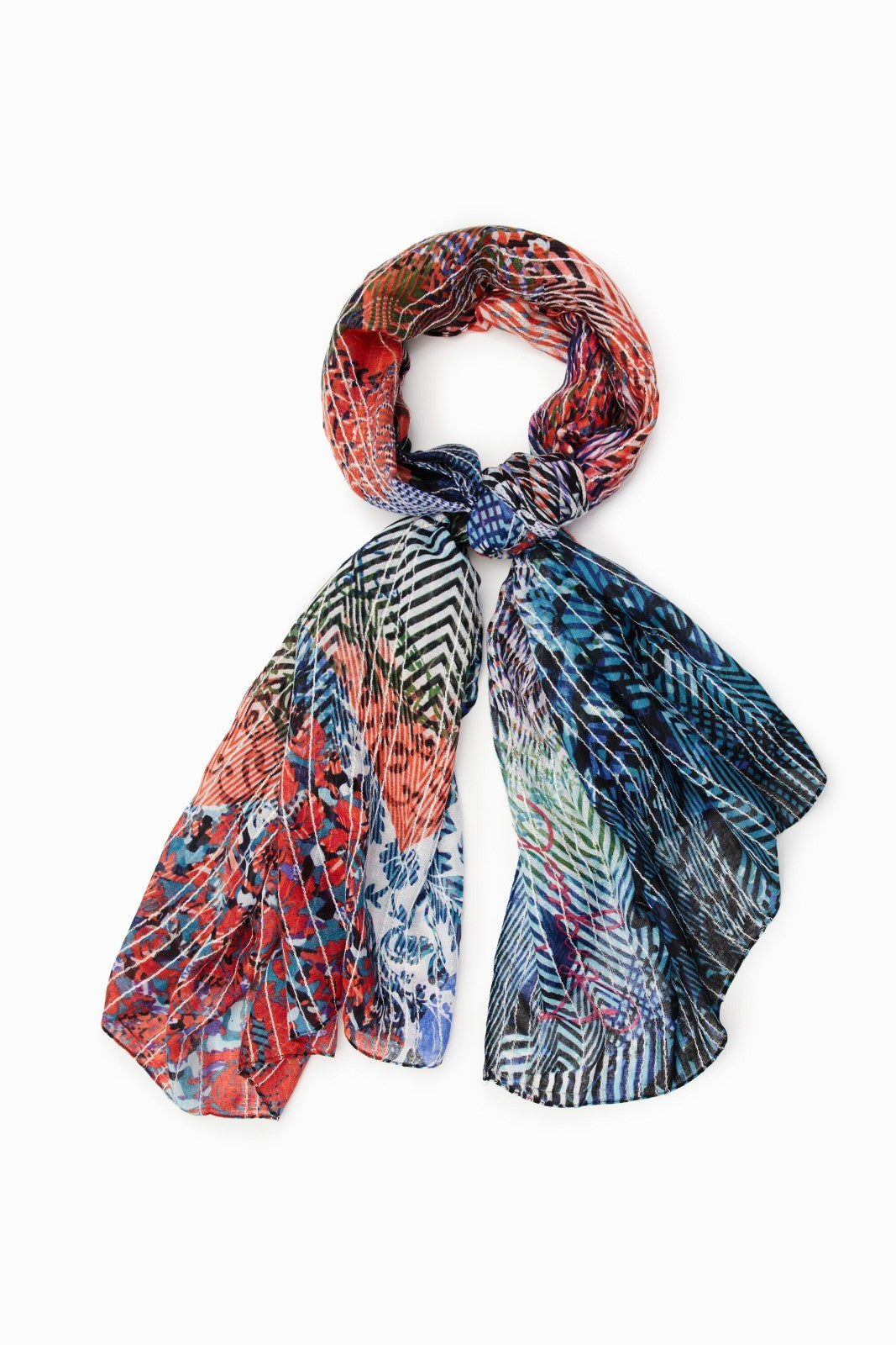 Desigual Exclusive Travel Design Two-Scarf Set