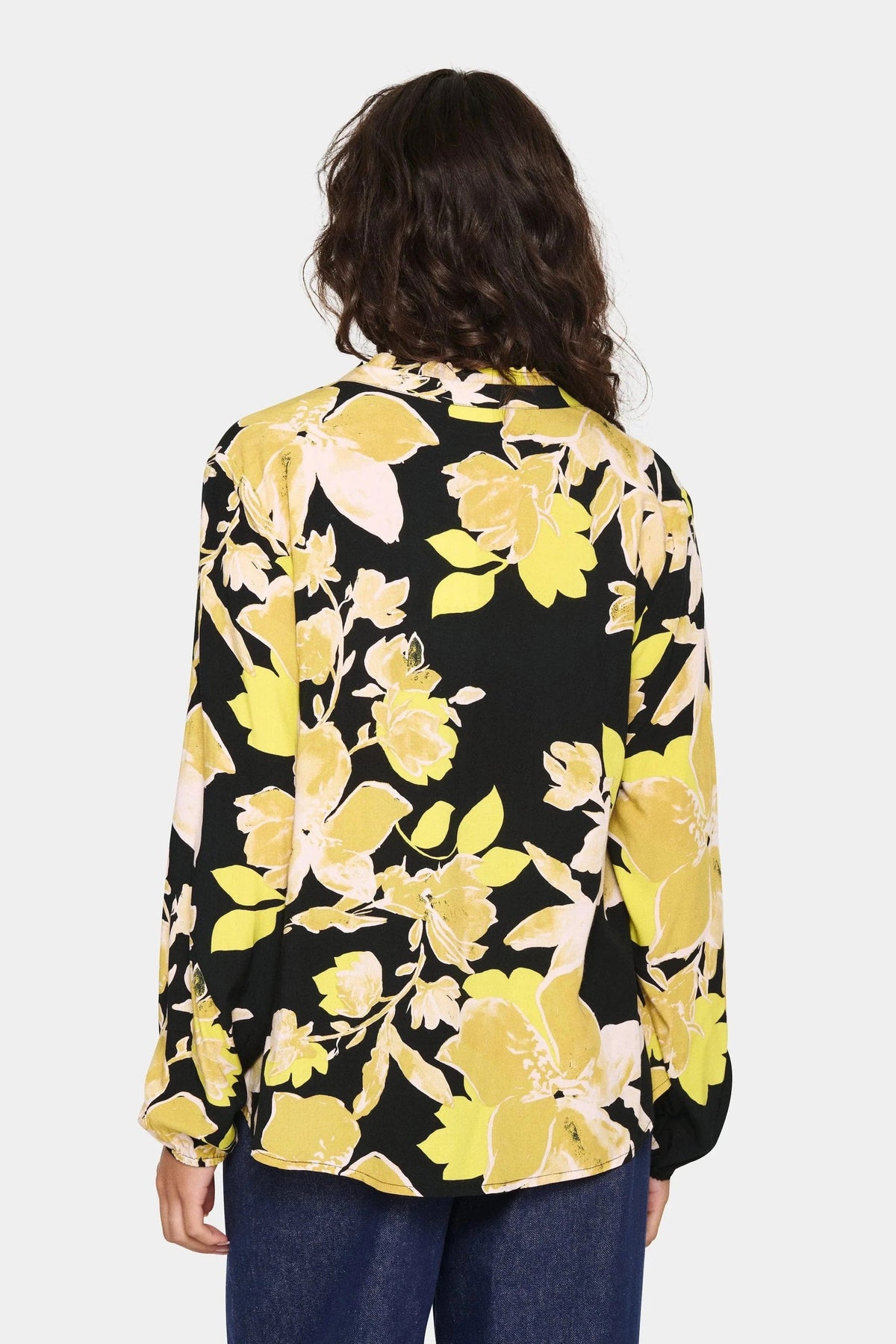 Saint Tropez Eda virágmintás blúz – Black Burnished Florals