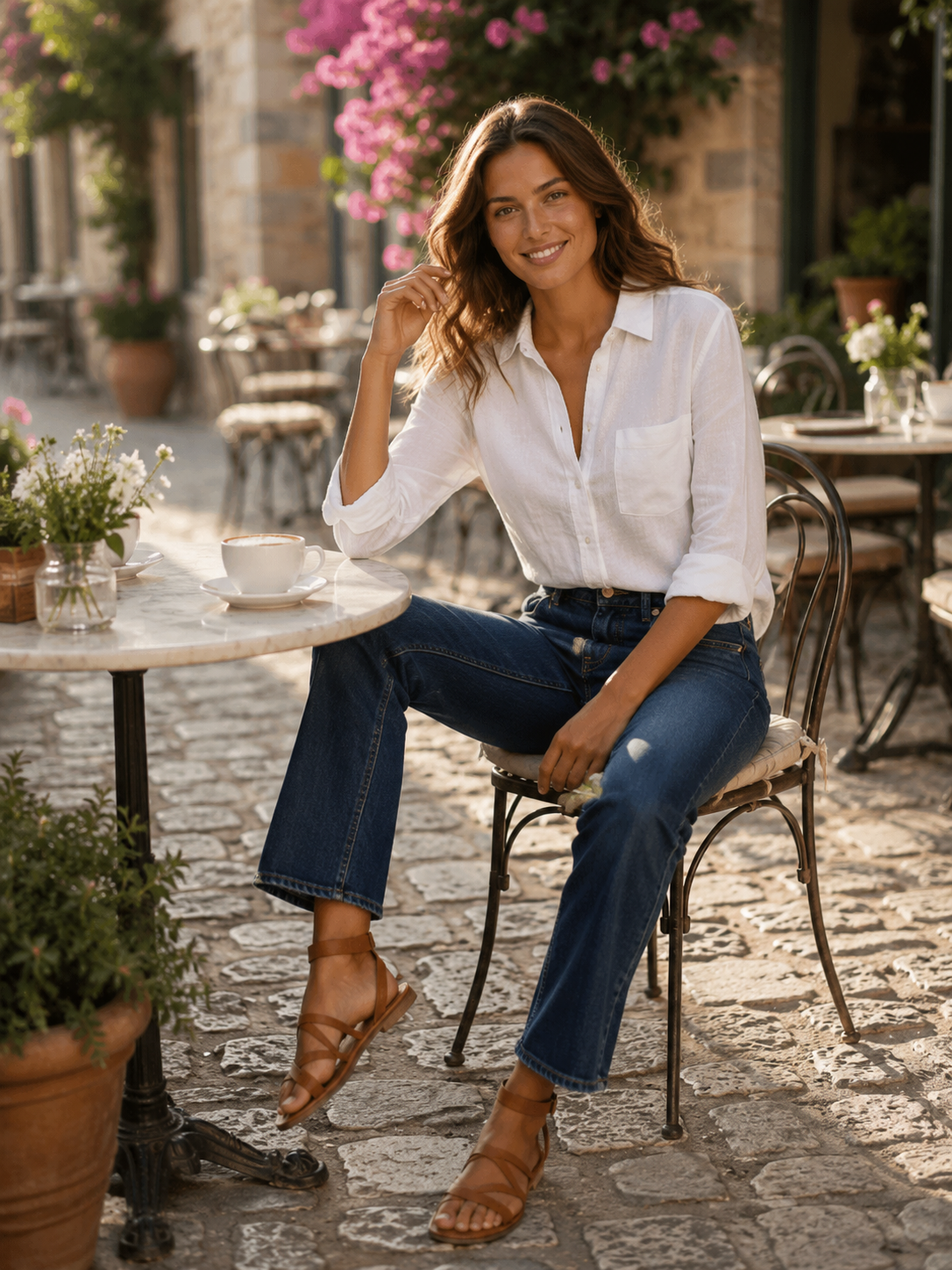 s.Oliver karcsúsított bootcut farmernadrág – kék