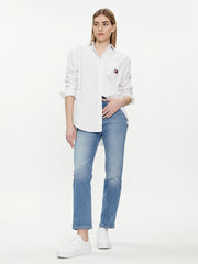 Tommy Jeans Julie egyenes szárú farmernadrág – kék