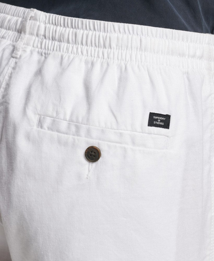 Superdry Studios Canvas Joggers – White