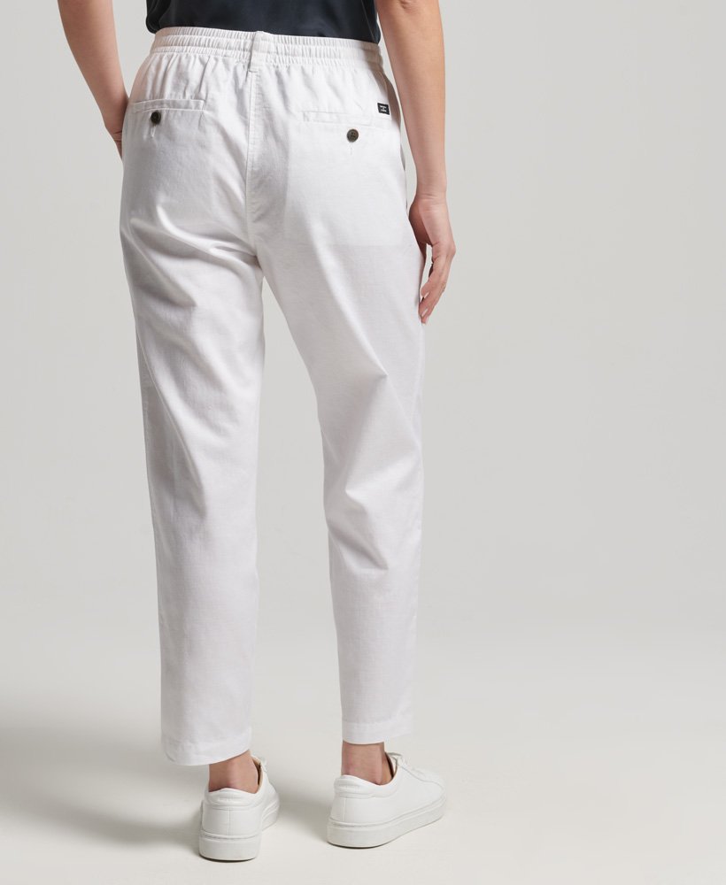 Superdry Studios Canvas Joggers – White