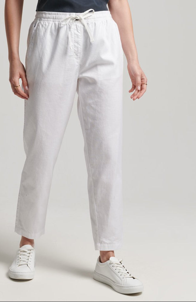 Superdry Studios Canvas Joggers – White